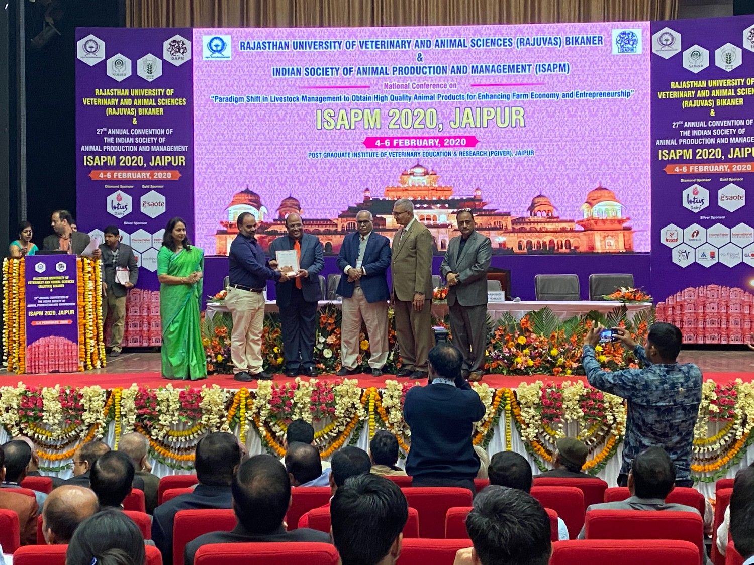 Dr. M.B.A. Siddiqui Receiving The Award During The Conference